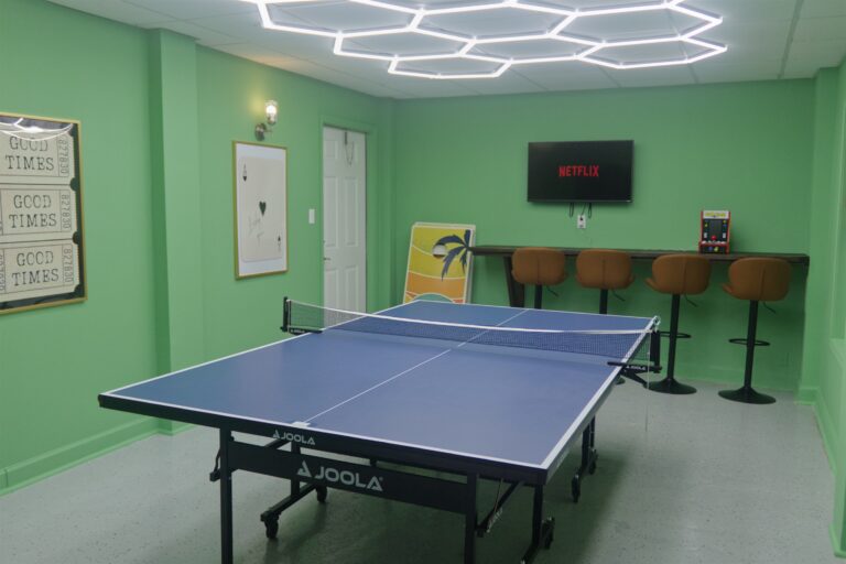 Vacation Rental Game Room in Crystal Beach Texas