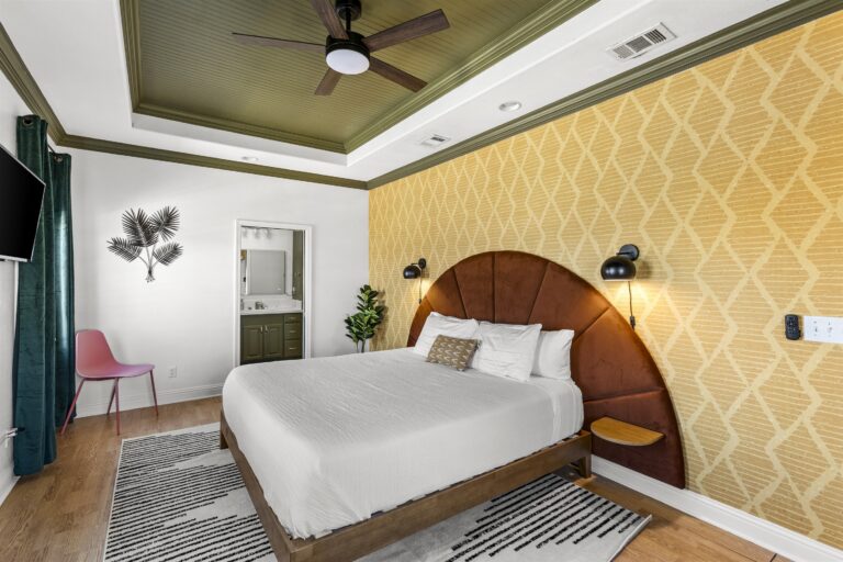 Vacation Rental Master Bedroom in Crystal Beach Texas